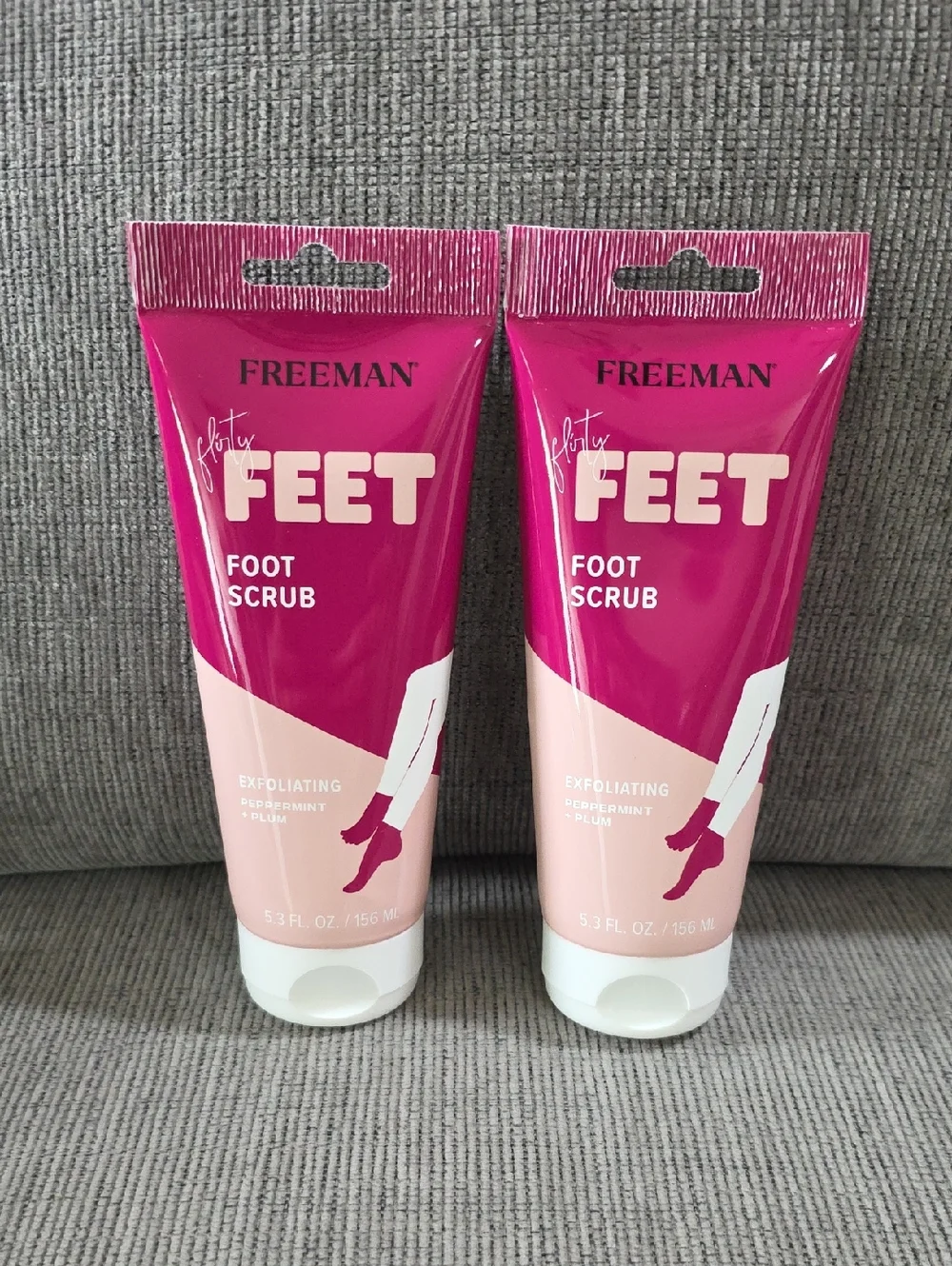 Freeman Flirty Feet Foot Scrub  (2-Pack), New, 5.3oz.‎ Each, Exfoliating